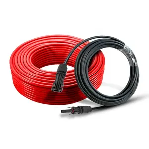 Estándar europeo 4mm 6mm cable solar bajo humo libre de halógenos PV CABLE 10 AWG en50618