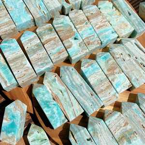 Venta al por mayor de torres de cristal de hemimorfita natural del Caribe, varitas curativas, gemas y rodajas de cristal, decoraciones de cristal - Product Image 3