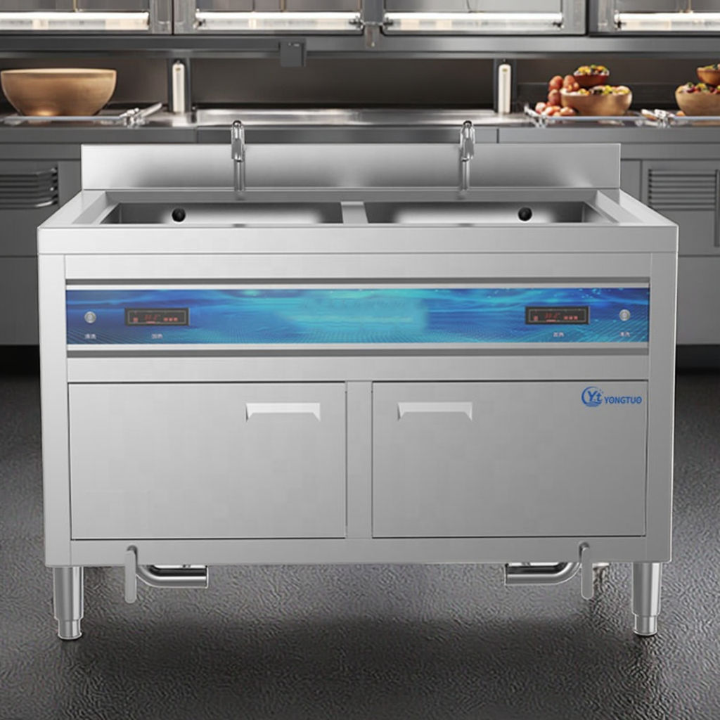 Smart Commercial Kitchen Ultrasonic Integrated Sink Dishwasher Machine All-in-one Dishwasher