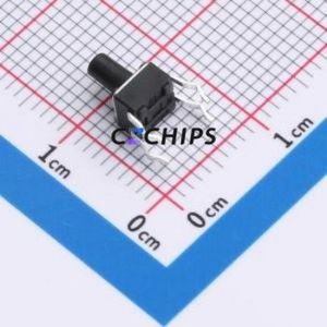 TSA45111-071D531DA Tactile Switch Through hole-4P,4.5x4.5mm Switch Single Pole Single Throw Round Button 2.8N 4.5mm - Product Image 2