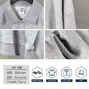 YLS3039 <span class=keywords><strong>felpa</strong></span> <span class=keywords><strong>Polo</strong></span> personalizzata pronta per l'allenamento <span class=keywords><strong>con</strong></span> spalle cadenti e Design Lifestyle Fitness - Product Image 4