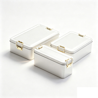 Boîte en fer blanc personnalisable avec logo, recyclable, écologique, pour chocolats, biscuits, gâteaux, emballage alimentaire hermétique, bonbons de mariage – En stock