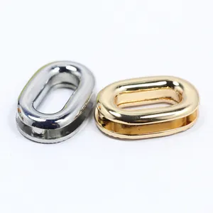 Luggage Hardware Accessories Oval Ring Metal Eyelet for Bag Strap Screw Clasp Handbag Alloy Eyelets