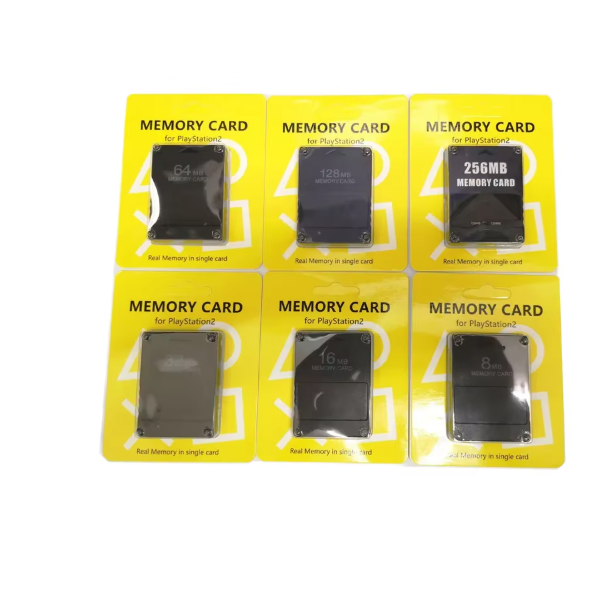 Multi-Capacity Plastic PS2 Memory Card 8MB-256MB Game Save Storage for PS2 Console