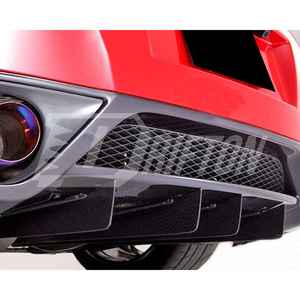 Aletas de hoja de difusor trasero de fibra de carbono estilo Jun para Nissan R35 GTR parte trasera debajo de divisores - Product Image 2