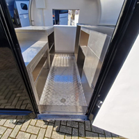 Petite camionnette alimentaire entièrement équipée, mini-remorque personnalisée pour café et crème glacée à vendre, remorque de concession alimentaire remorquable