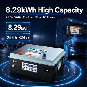 แบตเตอรี่รถบรรทุกอัจฉริยะ 24v/25.6v 324ah 8.29kwh แบบกึ่งแข็ง 6000 รอบ พร้อม GPS/4G สำหรับเครื่องปรับอากาศขณะจอดรถ 2800a สตาร์ท 25.6v 324 - Product Image 5