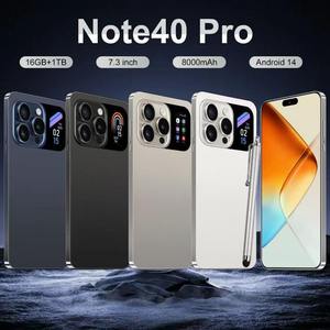 Note 40 Pro <span class=keywords><strong>16</strong></span>+1TB Smartphone 5G da 7,3 Pollici Sbloccato Dual SIM Cellulare 5G HD OEM Nuovo Smartphone in Offerta - Product Image 2