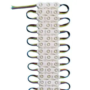 <span class=keywords><strong>Led</strong></span> siêu âm mô-đun RGB 5054 <span class=keywords><strong>3528</strong></span> mô-đun ánh sáng Frosted ống kính quảng cáo đèn 1.5 Wát 3 <span class=keywords><strong>LED</strong></span> Đăng đèn nền 12V IP68 không thấm nước - Product Image 1