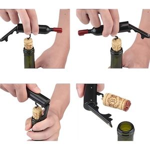 HXY Tire-bouchon décapsuleur créatif en plastique et acier inoxydable en forme de bouteille, coupe-capsule pour <span class=keywords><strong>vin</strong></span> et bière, promotionnel - Product Image 2