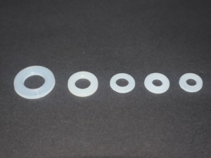 Kit de rondelles plates en nylon PA66 pour usage mécanique et électrique, 15 tailles, rondelles en plastique blanches pour vis et boulons M2-12 - Product Image 3