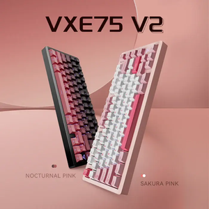 Original VGN VXE75 V2 <b>wireless</b> three-mode 75% layout 80-key 2.4G BT RGB aluminum mechanical keyboard - Product Image 3