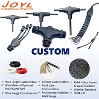 Connecteur étanche JOYL M12 type Y, répartiteur 4 broches IP67/IP68 110V 8A pour bras robotique et machines