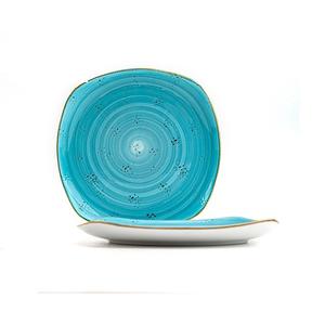 Ensembles de vaisselle en porcelaine de style nordique espagnol sans bords cassés, logo personnalisé, assiette en céramique de restaurant pour hôtel en stock - Product Image 2