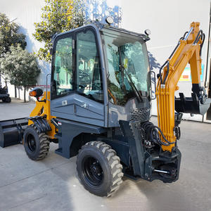 मुफ्त शिपिंग शीर्ष आपूर्तिकर्ता फ्रंट खुदाई लोड 4wd खुदाई लोड 4wd खुदाई के लिए हाइड्रोलिक जॉयस्टिक के साथ रेट्रोडोरा 1.2 टन बैकहोए लोडर - Product Image 5