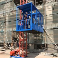 Plateforme de levage pour la manutention des matériaux, le transport vertical, l'accès aux façades, la construction, le levage de tuyaux en acier, le palan de chantier, le moteur