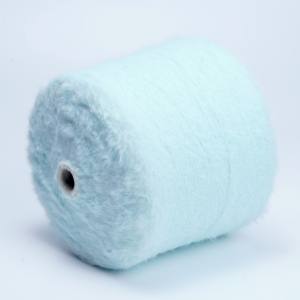 Kualitas tinggi Mink seperti benang 100% nilon bulu benang dicelup rambut mewah bulu benang bulu untuk merajut Sweater syal - Product Image 1