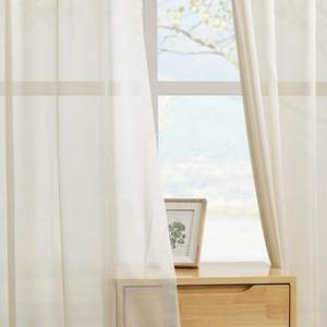 Vente en gros de voilages en tissu de voile uni de haute qualité en tulle <span class=keywords><strong>blanc</strong></span> pour le salon, la chambre, la fenêtre de l'hôtel - Product Image 6