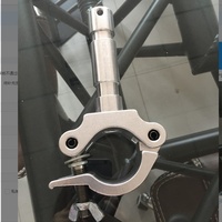 Klem Truss TECH TEAM CLP5081 Perak/Warna-warni Bersertifikasi CE/TUV, Tinggi Dapat Disesuaikan, Ringan, untuk Lampu Moving Head, Lampu Par, dan Truss