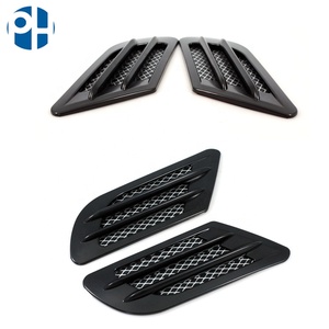 2x <span class=keywords><strong>Auto</strong></span> Laterale <span class=keywords><strong>In</strong></span> Fibra di <span class=keywords><strong>Carbonio</strong></span> Air Vent Copertura Foro di Aspirazione Condotto di Flusso Grill Autoadesivo Della Decorazione - Product Image 5