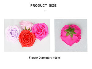 AM-SPHA06 Ammy - Caja <span class=keywords><strong>de</strong></span> 9 Piezas <span class=keywords><strong>de</strong></span> Cabezas <span class=keywords><strong>de</strong></span> Jabón en Forma <span class=keywords><strong>de</strong></span> Rosa <span class=keywords><strong>de</strong></span> 10 cm, Material para Manualidades, Ramo <span class=keywords><strong>de</strong></span> San Valentín - Product Image 6