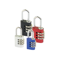 Cadenas à combinaison à 3 chiffres, logo personnalisé, antivol, étanche, utilisation sur porte et fenêtre, durable, haute sécurité, aluminium solide, 4 codes