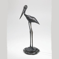 Sculpture d'oiseau en bronze de haute qualité, taille réelle, statue en métal pour l'extérieur, décoration de jardin, de complexe hôtelier et de paysage
