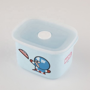 Kids Bento <strong>Lunch</strong> <strong>Box</strong> Cute Cartoon Superhero Plastic Leak Proof Food Storage Container Food Grade BPA Free for School Children - Product Image 3