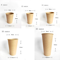 Gobelets en papier 8oz tasse à café personnalisée logocoffee thé chocolat chaud tasse en papier adaptée à la maison et au bureau