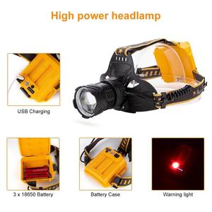 Wosen ไฟฉายคาดศีรษะ LED ชาร์จไฟได้รุ่น Type-C ชาร์จไฟได้ทำจากอลูมิเนียมสีขาวแข็งแรงทนทาน - Product Image 4