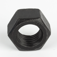 Mur Baut Heksagonal Baja Karbon A194 2H Finishing Hitam Ulir Metrik ASME B18.2.4.1M