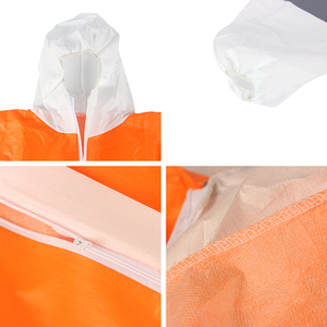 Combinaison <span class=keywords><strong>de</strong></span> sécurité industrielle jetable, microporeuse, orange, haute visibilité, légère - Product Image 4