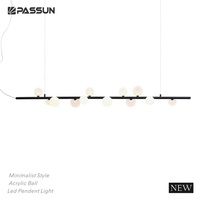 Lampe suspendue en acrylique de style nordique et minimaliste pour le chevet de la salle à manger de la cuisine intérieure moderne