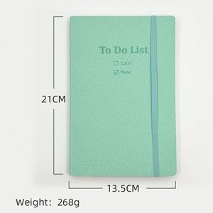 Cuaderno Vintage para Listas de Tareas, Cuaderno de Autodisciplina A5, Planificador de Cuero PU con Banda Elástica, Agenda de Tapa Dura Personalizada Multicolor - Product Image 2