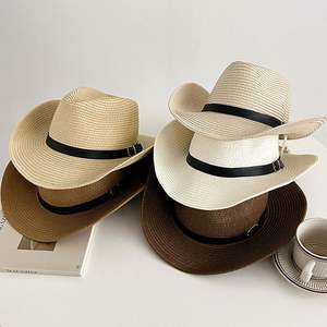 Sombreros de Paja Personalizados con Logotipo para Hombre, Sombrero de Paja de Verano para Playa, Sombrero de Vaquero, Sombrero de Salvavidas con Logotipo - Product Image 4