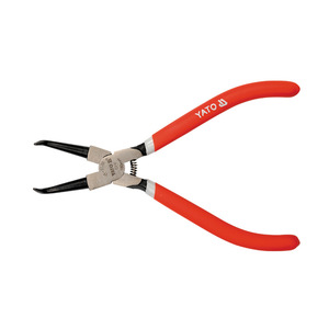Alicates para anillos de retención Yato de 7 pulgadas, externos, para ejes, grado industrial, acero al cromo vanadio, mango naranja YT2136 - Product Image 4