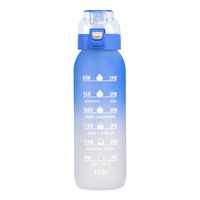 Bouteille d'eau potable en plastique aromatisée à saveur de fruits parfumée avec logo personnalisé de 32oz avec bouteille d'eau à dosettes aromatisées