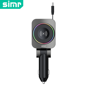 Cargador Inalámbrico 3 en 1 Simr, Cargador de Coche Retráctil, Carga Rápida PD30W QC3.0, Cargador de Coche con USB Tipo-C para <span class=keywords><strong>Apple</strong></span> <span class=keywords><strong>Watch</strong></span> - Product Image 1