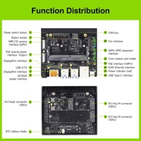 Jetson Orin NX Super Development Kit Versi Super Modul Inti Resmi 8G/16G RAM 256GB SSD 117/157 TOPS Computing