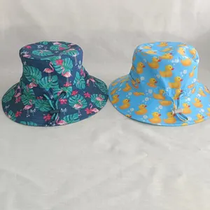 Cappelli da viaggio con Logo ricamato marchio promozionale per bambini di alta qualità cappelli a secchiello personalizzati a salve in raso foderato cappello a secchiello