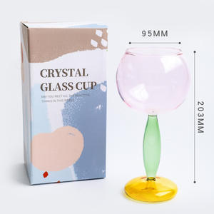 Verre borosilicate irrégulier coloré de 420 ml, moderne, écologique, résistant aux chocs, de haute qualité esthétique, pour la maison - Product Image 6