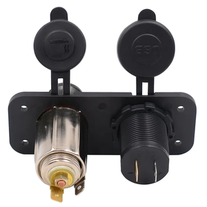 12V 24V với LED 4.2A kép USB điện thoại di động Charger Power Adapter xe Truck ATV xì gà nhẹ hơn ổ cắm Kit - Product Image 6