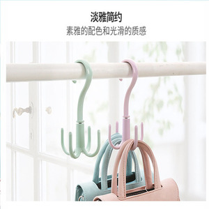 Multifunctional Clothing Organizer Hooks Plastic <b>Wardrobe</b> <b>Hanging</b> Closet Storage Rack For Ties Belts Scarves 10 Pcs - Product Image 3