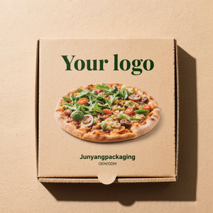 Cajas de Pizza Ecológicas Personalizadas al por Mayor y Embalaje de Cajas de Papel Corrugado Biodegradable de Alta Calidad para Productos Alimenticios - Product Image 1