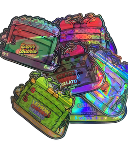 Bolsas de Mylar con Cierre Hermético y Diseño Irregular al por Mayor, Bolsas Holográficas de 3.5 Gramos con Cierre de Cremallera - Product Image 2