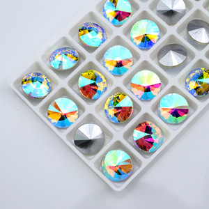 Cristales de Vidrio Selina, Coloridos, con Punta, Sin Fijación en Caliente, Ecológicos, <span class=keywords><strong>para</strong></span> Decoración de <span class=keywords><strong>Uñas</strong></span> 3D, Bolsos de Novia, Tocados - Product Image 5