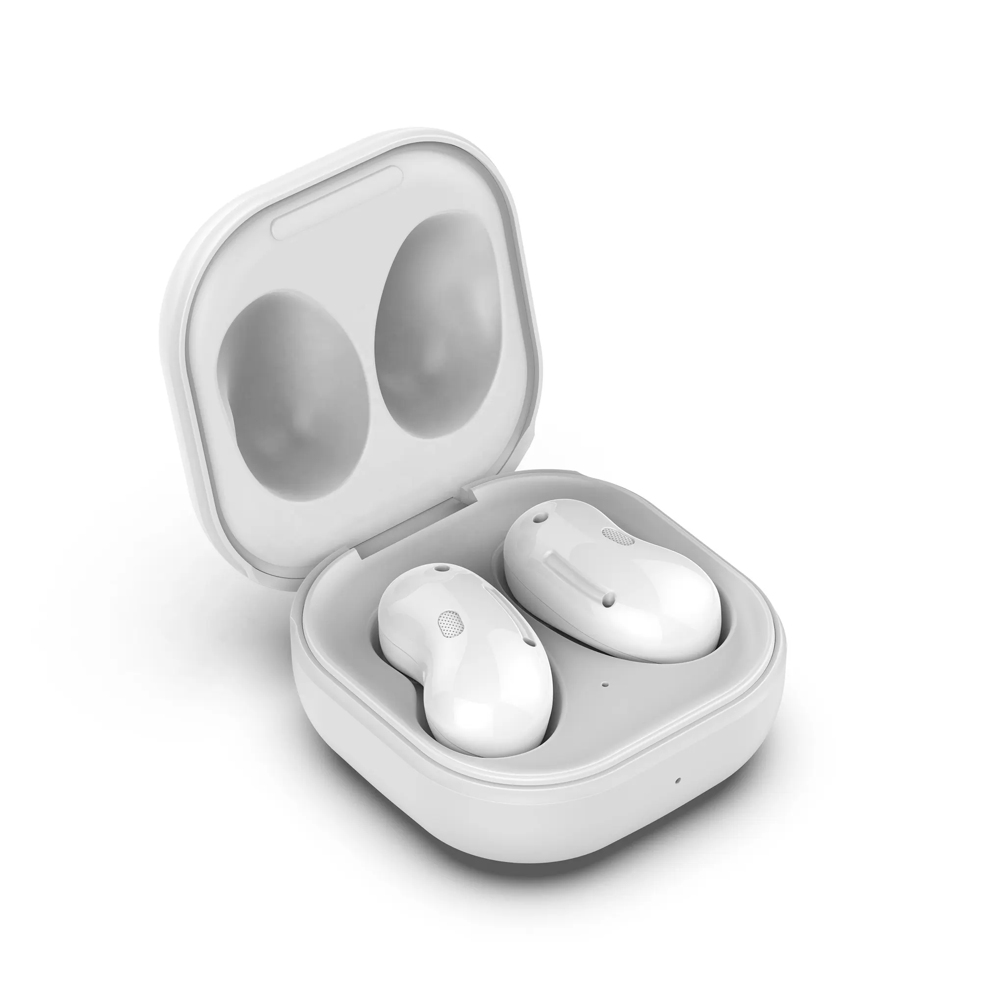 New Charging compartment charging box (black and white) with battery 350MA for Samsung Galaxy Buds Live