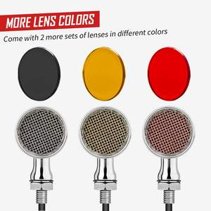 Luces Intermitentes para Motocicleta, Indicadores Delanteros y Traseros Universales, Compatibles con Harley Davidson Cruiser Iron Softail - Product Image 4