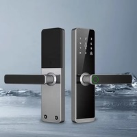 Cerradura Inteligente Antirrobo e Impermeable SINON, Cerradura Digital para Exteriores con WiFi Tuya, Teclado, Código, Huella Dactilar, Aleación de Aluminio, para Puerta de Madera/Aluminio