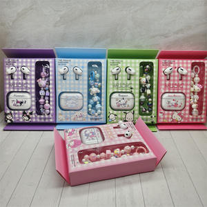 Sanrio Qualcomm pour écouteurs intra-auriculaires 5.3 avec annulation active du bruit, étanches, design sportif, chaîne perlée <span class=keywords><strong>Kuroshitsuji</strong></span> - Product Image 4